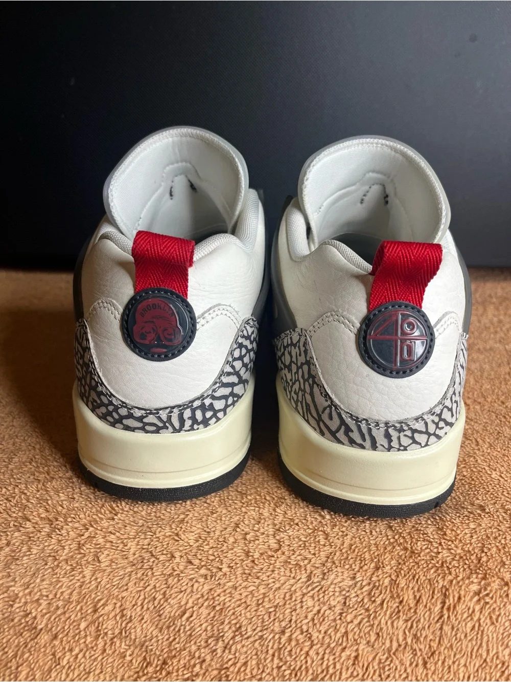 Jordan Spizike Low Sail Sneaker Trainer Leather Men’s Size 11.5 FQ1759-116 Nike
